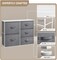 Sorbus Dresser with 5 Drawers - Storage Chest Organizer with Steel Frame, Wood Top, Handles, Fabric Bins